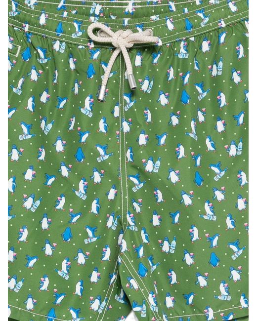 Mc2 Saint Barth Green Swim Trunks for men