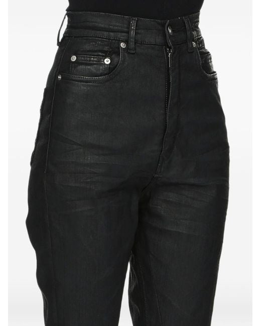 Rick Owens Black Bootcut Denim Jeans