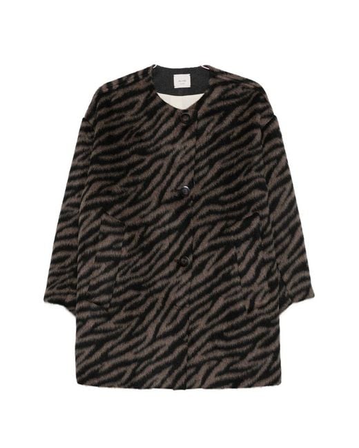 Alysi Black Wool Coat