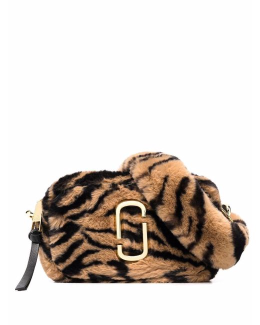 Marc Jacobs Snapshot Faux Fur Crossbody Bag in Brown Lyst