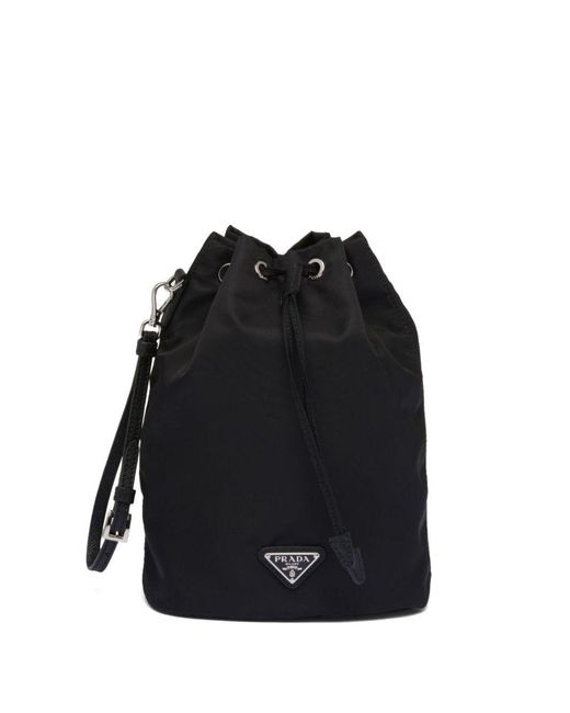 Prada Black Re-Nylon Drawstring Pouch