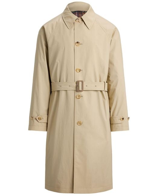 Polo Ralph Lauren Natural Balmacaan Trench Coat for men