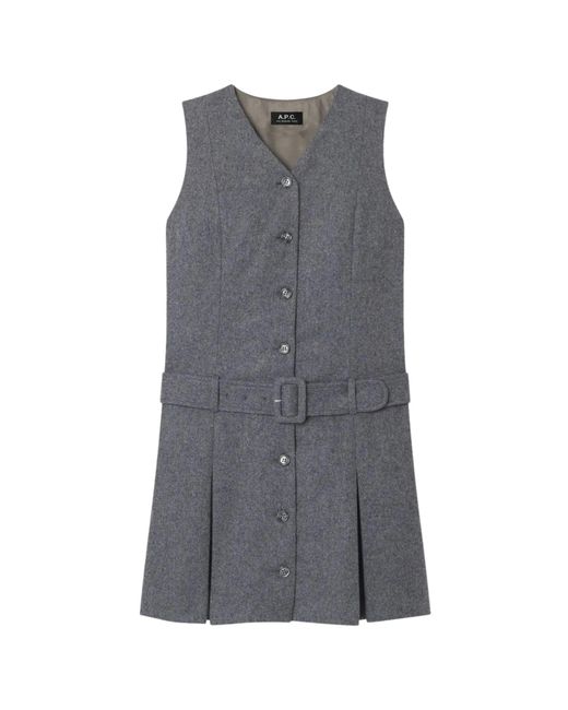 A.P.C. Gray Sandra Dress