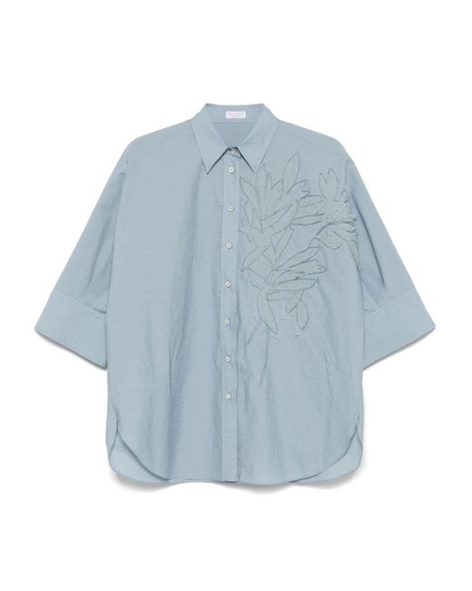 Camicia di Brunello Cucinelli in Blue