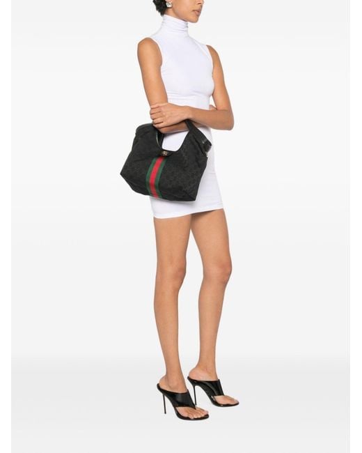 Gucci Black Giglio Small Tote Bag