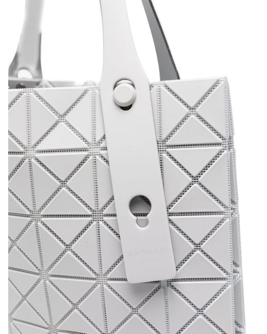 Issey Miyake Gray Prism Plus Geometric-Pattern Tote Bag