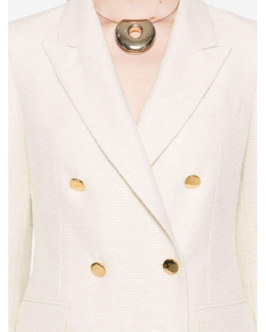 Tagliatore Natural Cotton Blend Double-Breasted Jacket