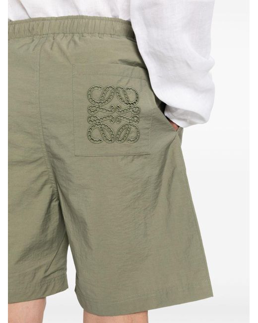 Loewe-Paulas Ibiza Green Cotton Blend Shorts for men
