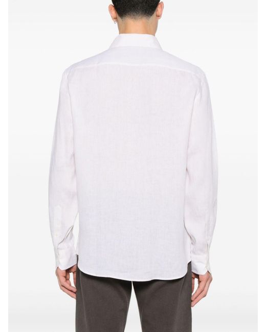 Camicia di Brunello Cucinelli in White da Uomo