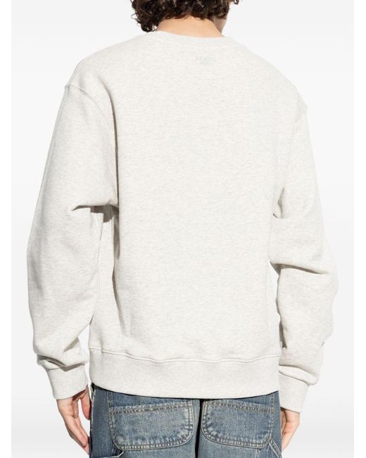 KENZO White Wild Tiger Cotton Sweatshirt for men