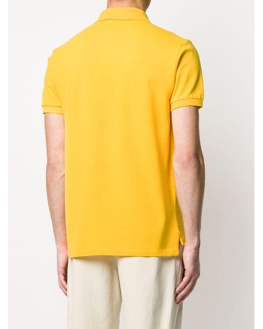 Polo Ralph Lauren Yellow Slim Fit Mesh Polo for men