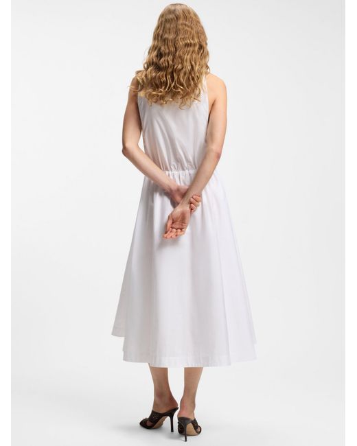 Boss White Sleeveless Dress
