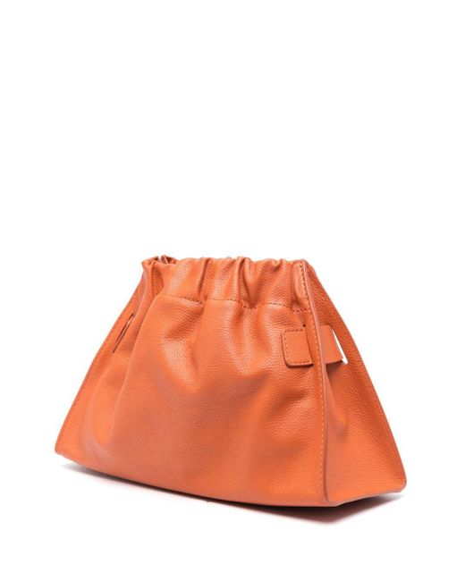 Boyy Orange Scrunchy Satchel Soft Leather Shoulder Bag