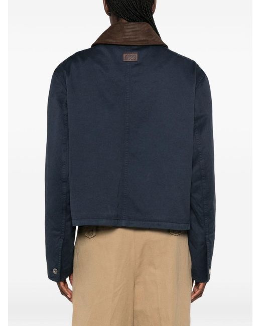 Loewe Blue Collar Detail Jacket