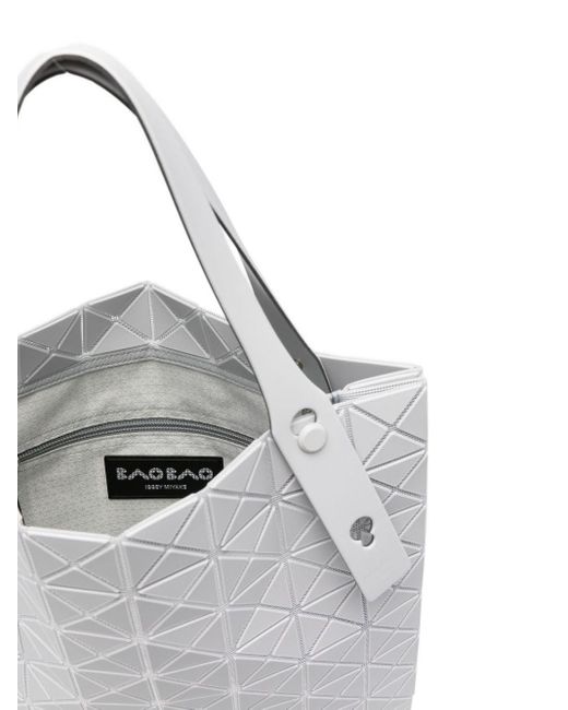 Issey Miyake Gray Prism Plus Geometric-Pattern Tote Bag