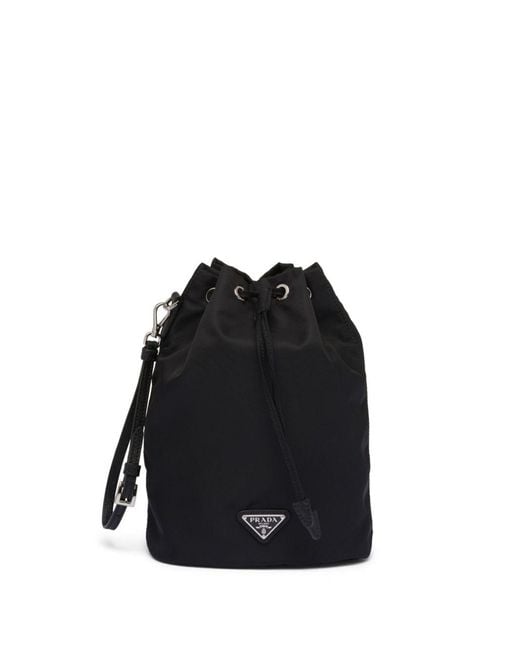 Prada Black Re-Nylon Drawstring Pouch