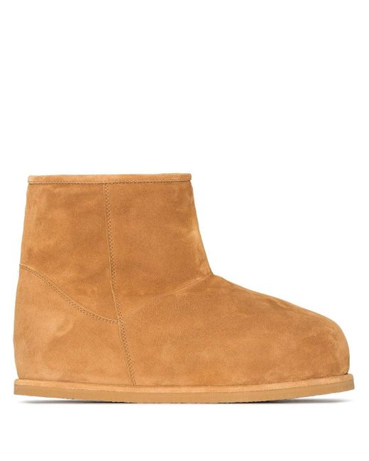 amina muaddi brown boots