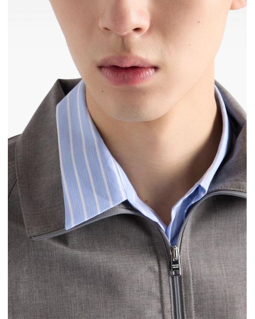 Giacca Blouson di Prada in Gray da Uomo