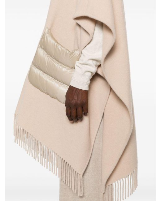 Herno Natural Wool And Nylon Cape