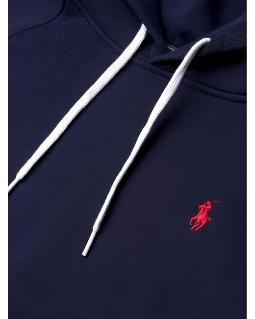 Polo Ralph Lauren Blue Pony-Embroidered Hoodie
