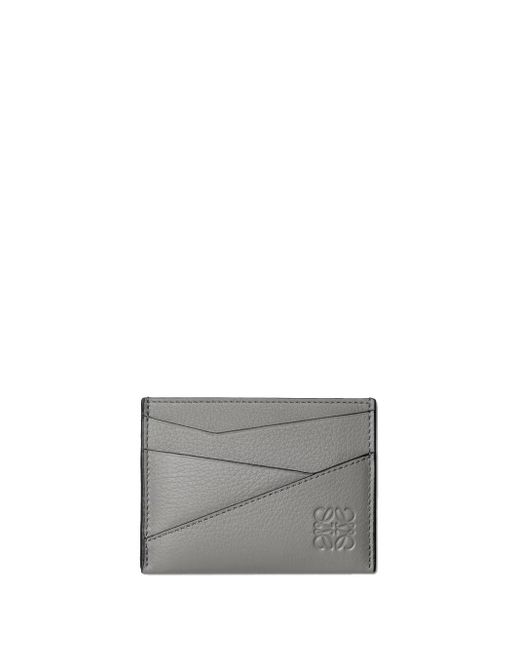 Loewe Gray Leather Card Holder for men