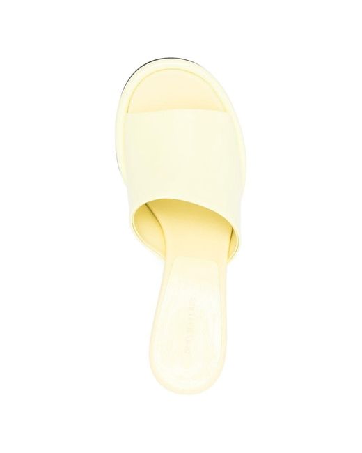 Sergio Rossi Natural Leather Mules