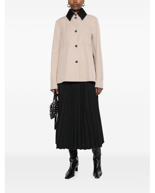 Sportmax Natural Cotton Blend Trench Coat