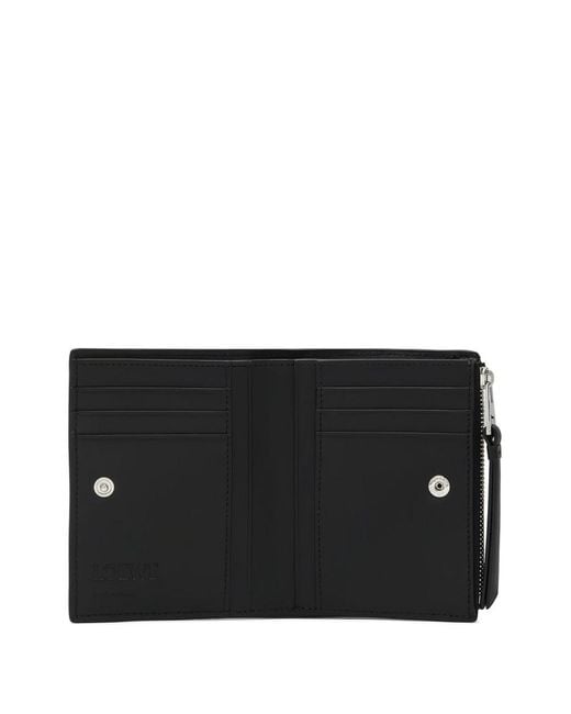 Loewe Black Puzzle Edge Slim Leather Wallet for men