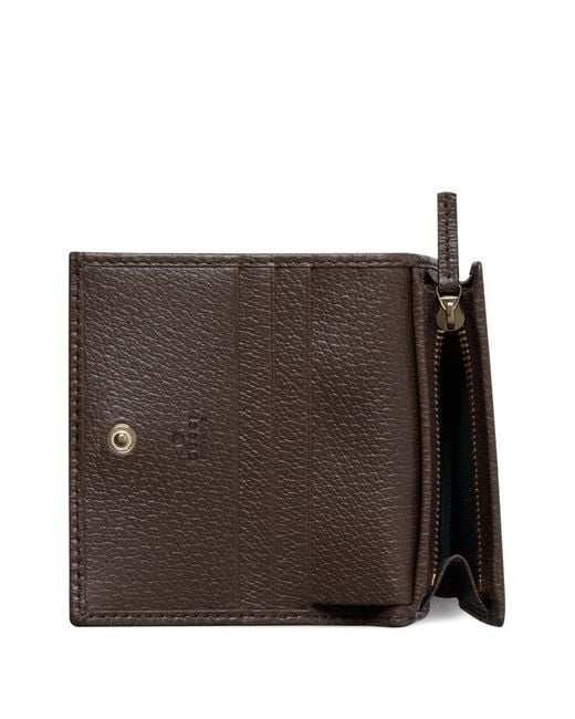 Gucci Gray Ophidia Gg Small Wallet