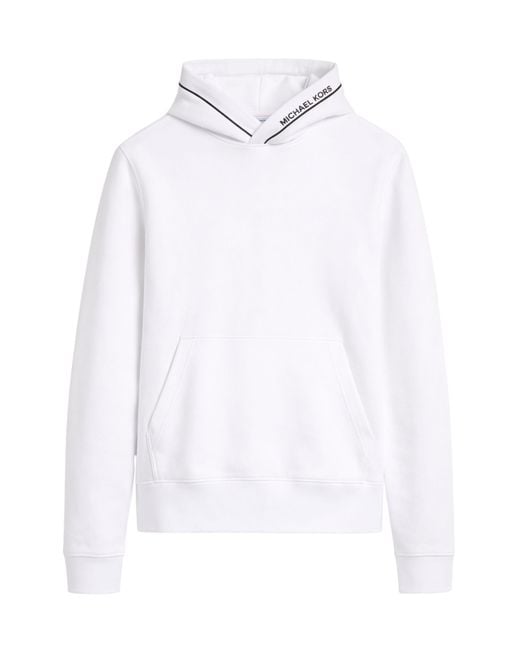 Michael Kors White Sweatshirt With Logo On The Edge for men