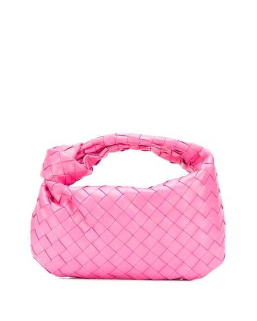 Bottega Veneta Pink Bv Jodie Mini Leather Tote Bag