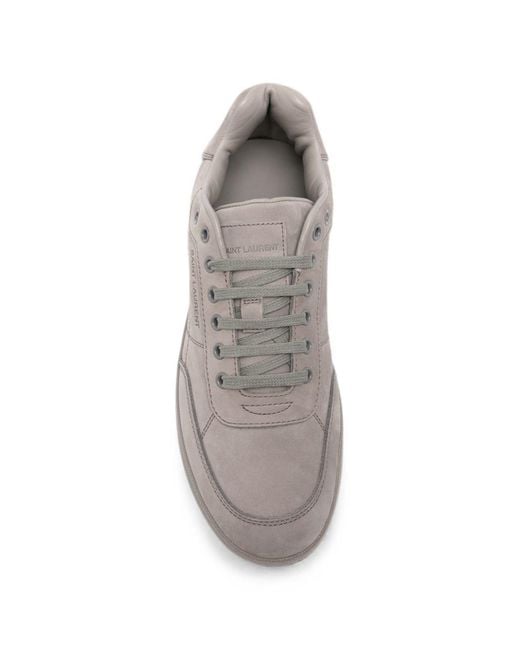 Saint Laurent Gray Sl61 Leather Sneakers for men