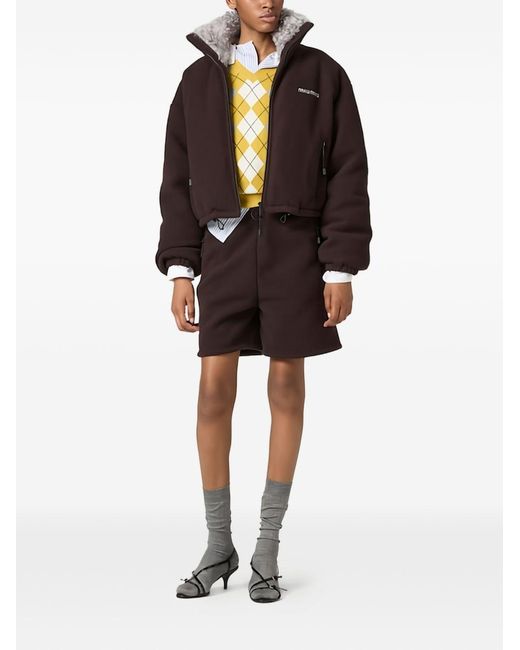Miu Miu Black Fleece Down Jacket