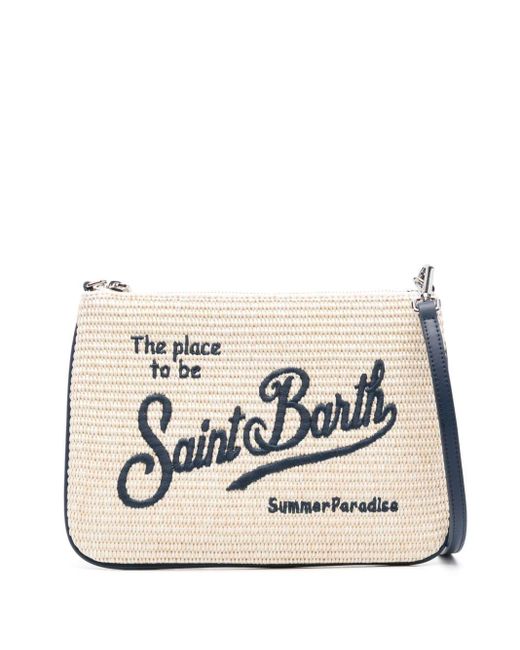 Mc2 Saint Barth Natural Parisienne Straw Clutch Bag