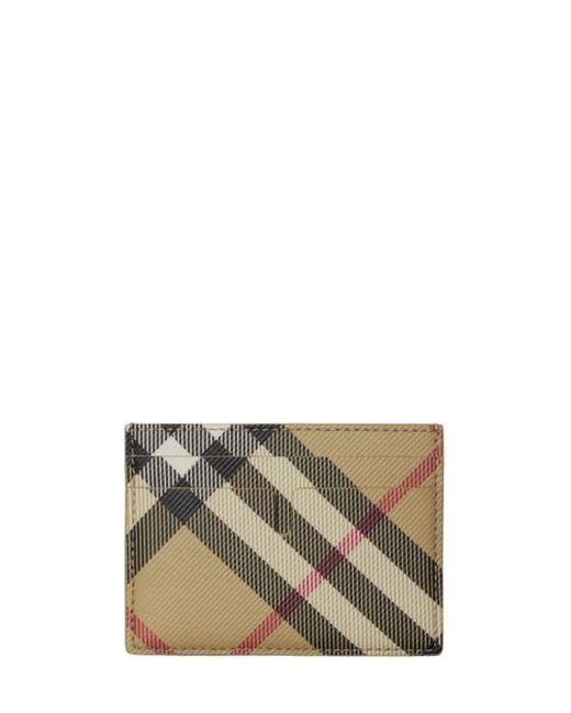 Burberry Natural Nova Check Card Holder for men