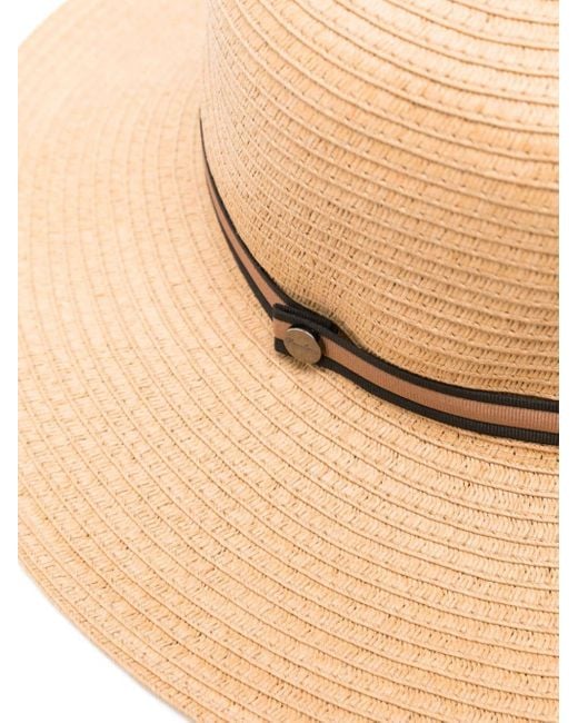 Borsalino Natural Giselle Straw Wide-brim Hat