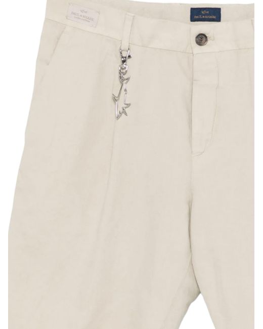 Paul & Shark White Cotton Bermuda Shorts for men