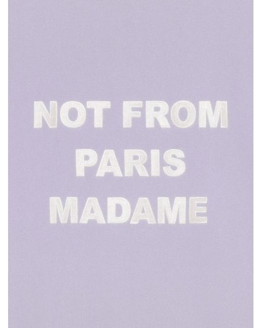 Drole de Monsieur Purple Slogan Sweatshirt for men