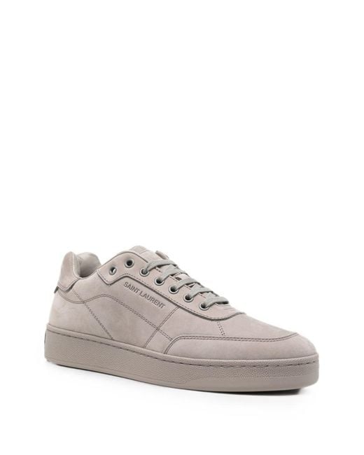 Saint Laurent Gray Sl61 Leather Sneakers for men
