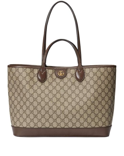 Gucci Ophelia Medium Tote Bag in Brown | Lyst UK
