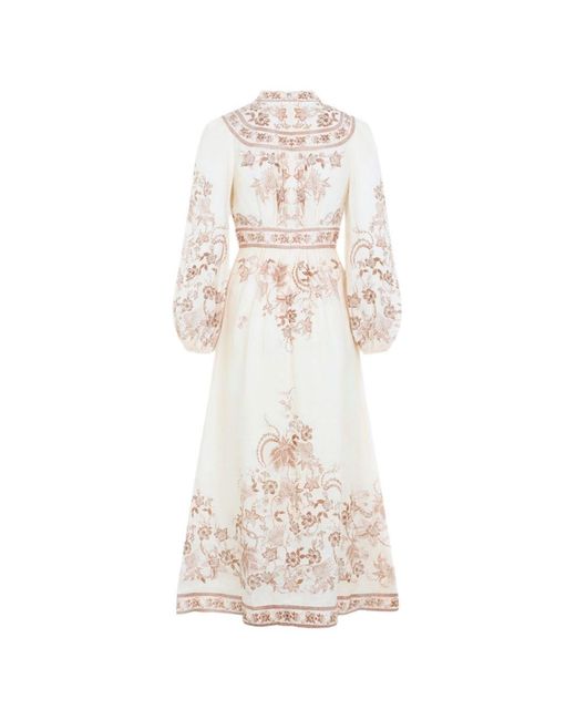 Zimmermann White Indra Linen Long Dress