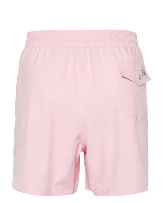 Polo Ralph Lauren Pink Polo Pony-motif Swim Shorts for men