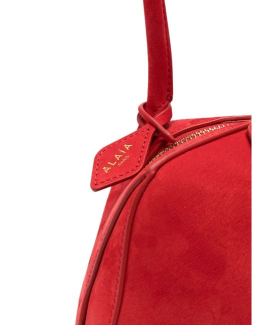 Alaïa Red Le Bouledogue Small Leather Shoulder Bag