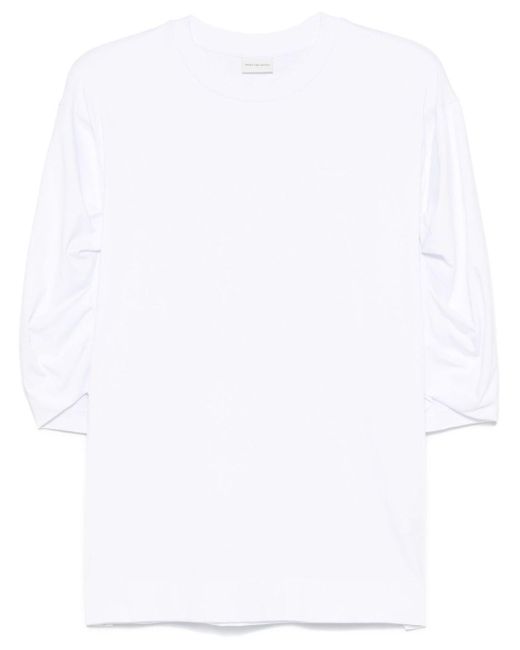 Dries Van Noten White Heynet Cotton T-Shirt