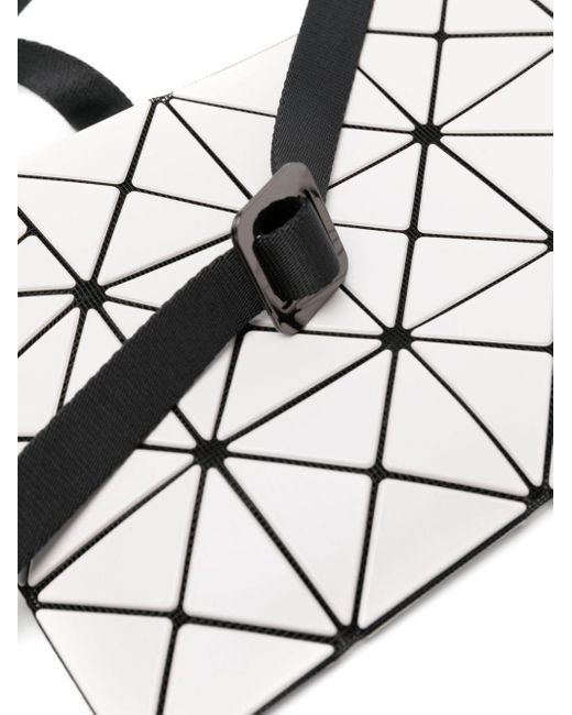 Bao Bao Issey Miyake White Lucent Matte Geometric-panel Crossbody Bag