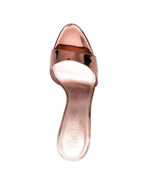 Paris Texas Pink Lidia Patent Leather Heel Sandals