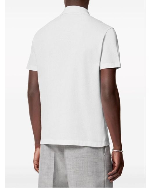Versace White Polo With Logo for men