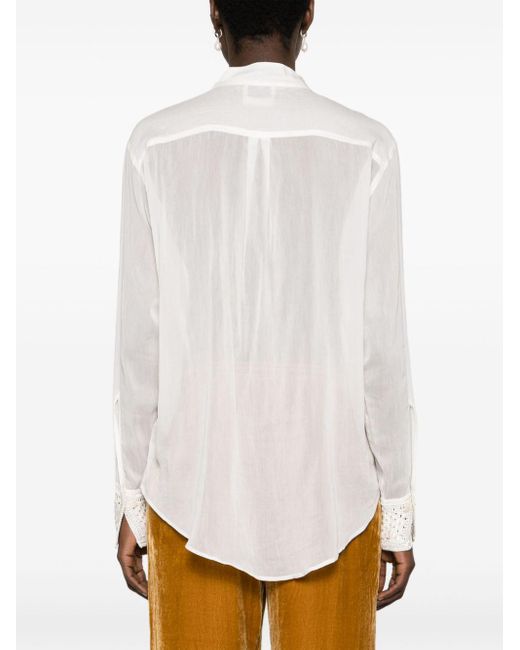 Forte Forte White Forte_forte Cotton And Silk Blend Shirt