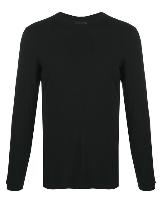 Giorgio Armani Black Crewneck Sweater for men