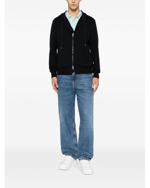 Paul Smith Black Cotton Blend Hoodie for men